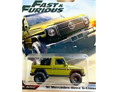 Mattel Hot Wheels prémiové auto – Rychle a zběsile 91 Mercedes-Benz G-Class
