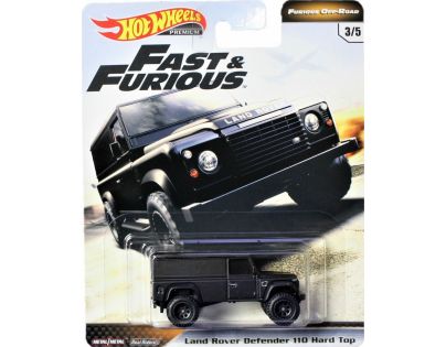Mattel Hot Wheels prémiové auto – Rychle a zběsile Land Rover Defender 110 Hard Top