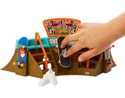 Mattel Hot Wheels Skates Fingerboard skatepark Herný set Stadium Skatepark - Poškodený obal