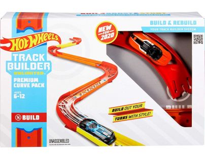 Mattel Hot Wheels track builder set pre staviteľa Premium Curve Pack