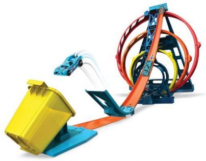 Mattel Hot Wheels track builder trojitá slučka