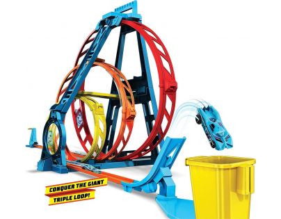 Mattel Hot Wheels track builder trojitá slučka