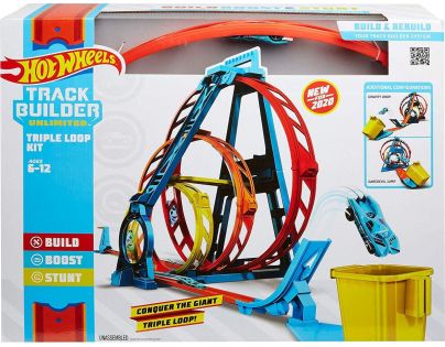 Mattel Hot Wheels track builder trojitá slučka
