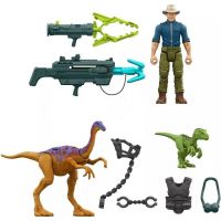 Mattel Jurassic World Alan Grant s dinosaurami a doplnkami 2