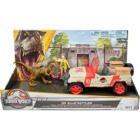 Mattel Jurassic World Ellie Sattlerová s autom a dinosaurom HLN16 6