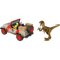 Mattel Jurassic World Ellie Sattlerová s autom a dinosaurom HLN16 5