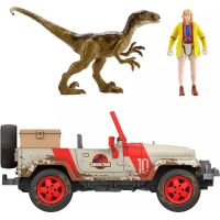 Mattel Jurassic World Ellie Sattlerová s autom a dinosaurom HLN16 3