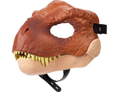 Mattel Jurský svět dino maska Tyrannosaurus Rex hnědý