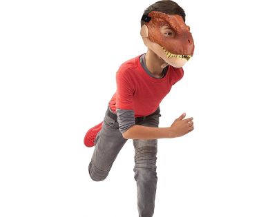 Mattel Jurský svět dino maska Tyrannosaurus Rex hnědý