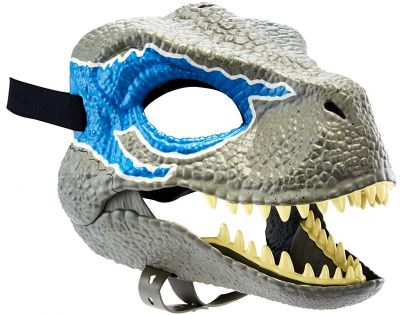 Mattel Jurský svět dino maska Velociraptor Blue