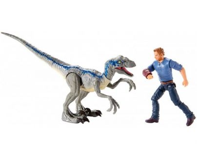 Mattel Jurský svět Dino příběh Velociraptor Blue a Owen