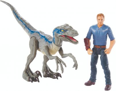 Mattel Jurský svět Dino příběh Velociraptor Blue a Owen