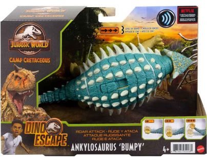 Mattel Jurský svět ohlušující útok Ankylosaurus Bumpy
