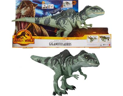 Mattel Jurský Svet revúci obrie Giganotosaurus s reálnymi zvukmi - Poškodený obal
