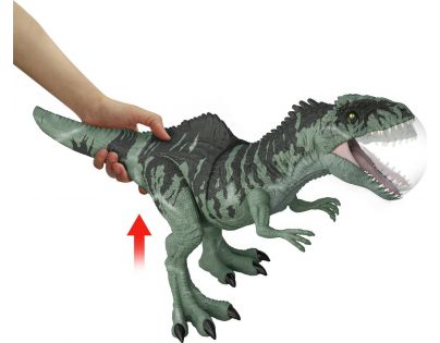 Mattel Jurský Svet revúci obrie Giganotosaurus s reálnymi zvukmi - Poškodený obal