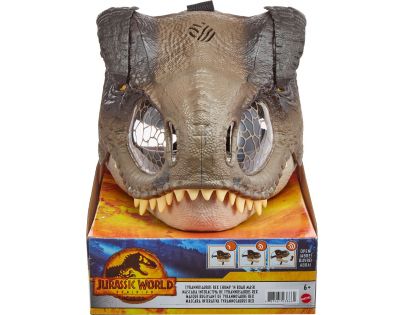 Mattel Jurský svet T-Rex maska na tvár so zvukmi