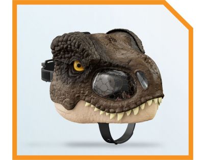Mattel Jurský svet T-Rex maska na tvár so zvukmi