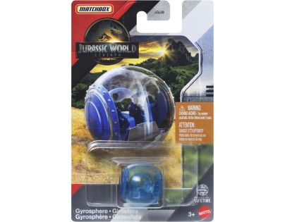 Mattel Matchbox Jurský svet dopravný prostriedok Gyrosphere