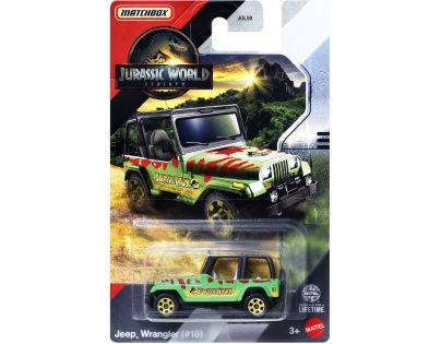 Mattel Matchbox Jurský svet dopravný prostriedok Jeep Wrangler