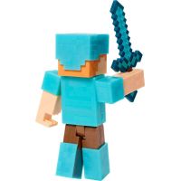 Mattel Minecraft 8 cm figúrka Alex Diamond Armor s mečem 3