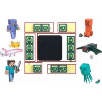 Mattel Minecraft 8 cm figurka Build a Portal Stronghold Steve 4