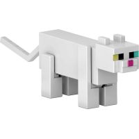 Mattel Minecraft 8 cm figurka Build a Portal Bílá kočka 4