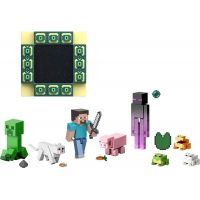 Mattel Minecraft 8 cm figurka Build a Portal Prase 6