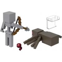 Mattel Minecraft 8 cm figurka dvojbalení Skeleton and Spider Jockey 4