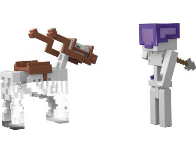 Mattel Minecraft 8 cm figurka dvojbalení Skeleton and Trap Horse