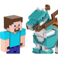 Mattel Minecraft 8 cm figurka dvojbalení Steve and Armored Horse - Poškodený obal 5