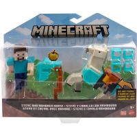 Mattel Minecraft 8 cm figurka dvojbalení Steve and Armored Horse - Poškodený obal 6