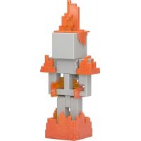 Mattel Minecraft 8 cm figúrka Skeleton Flames and bow and arrow 3