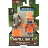 Mattel Minecraft 8 cm figúrka Skeleton Flames and bow and arrow 5