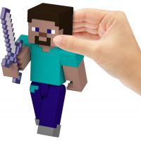 Mattel Minecraft 8 cm figúrka Steve so zbraňami 4