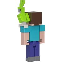Mattel Minecraft 8 cm figúrka Steve s papagájom 3