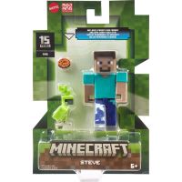 Mattel Minecraft 8 cm figúrka Steve s papagájom 4