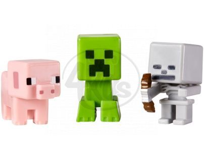 Mattel Minecraft minifigurka 3ks - Skeleton, Pig and Creeper