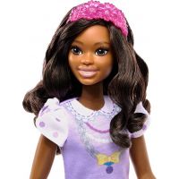 Mattel Moja prvá Barbie bábika Čiernovláska s pudlíkom 34 cm 3