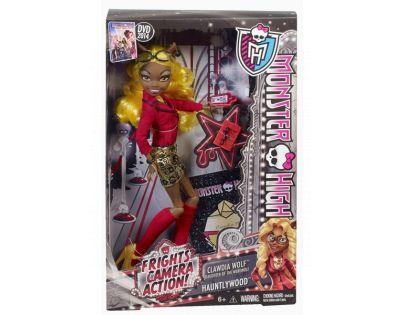 Monster High Howlywood delux příšerka - Clawdia Wolf