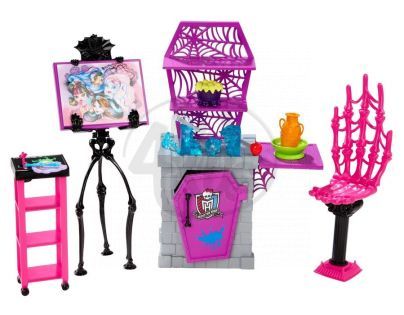 Monster High BDD81 Školní set - Ateliér hodiny umění