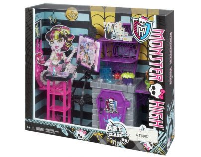 Monster High BDD81 Školní set - Ateliér hodiny umění