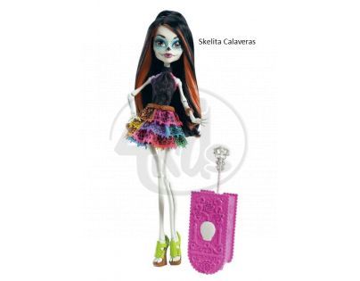 Monster High Y7679 Příšerka na cestách - Skelita Calaveras