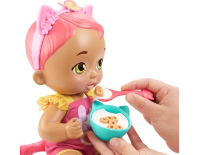 Mattel My Garden Baby mačiatko so zvukmi ružové 30 cm
