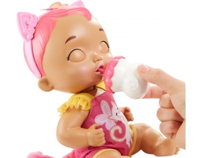 Mattel My Garden Baby mačiatko so zvukmi ružové 30 cm
