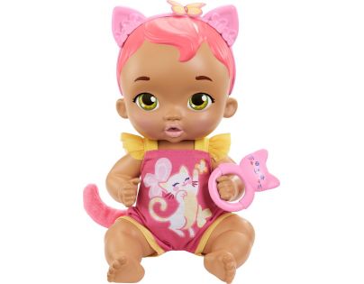 Mattel My Garden Baby mačiatko so zvukmi ružové 30 cm