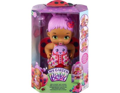 Mattel My Garden Baby bábätko fialová lienka 30 cm