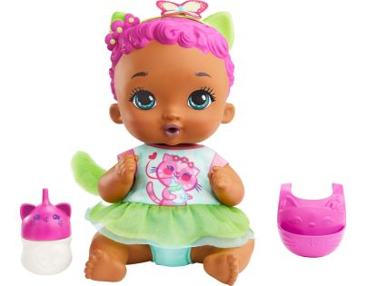 Mattel My Garden Baby Bábika ružovozelené mačiatko 30 cm - Poškodený obal