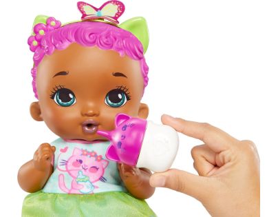 Mattel My Garden Baby Bábika ružovozelené mačiatko 30 cm - Poškodený obal