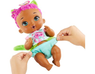 Mattel My Garden Baby Bábika ružovozelené mačiatko 30 cm - Poškodený obal