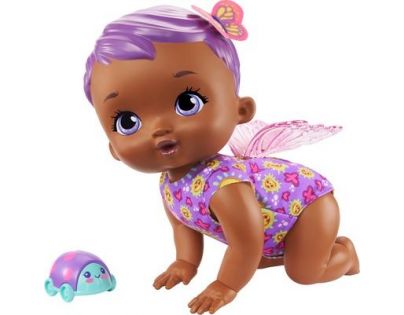 Mattel My Garden Baby™ lezúci motýlik so zvukmi fialový 30 cm